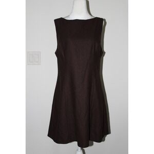 black puff sleeve linen dress ALCALA Linen Dress